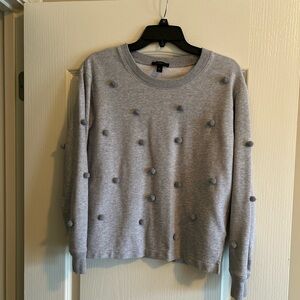 J.Crew Pom Pom sweatshirt, M, gray